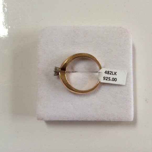 NWT STUNNING 14k GOLD & DIAMOND RING MSRP 1,325 - Picture 6 of 7